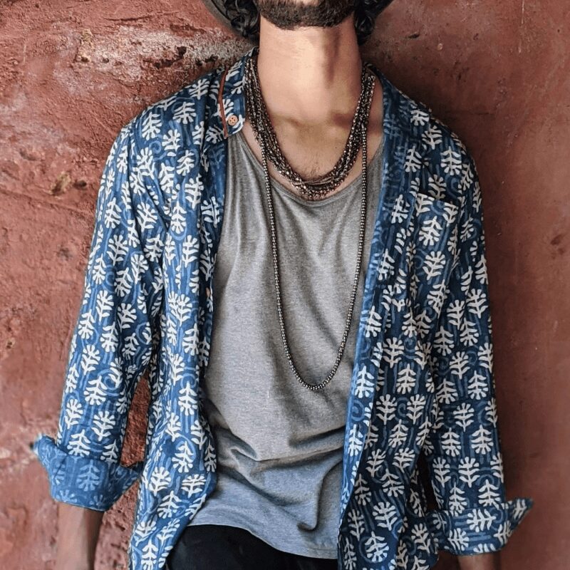 Indigo Printed Shirt