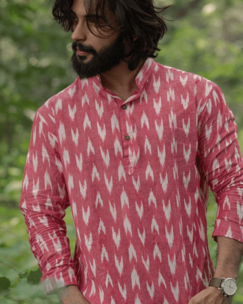 pink kurta designs