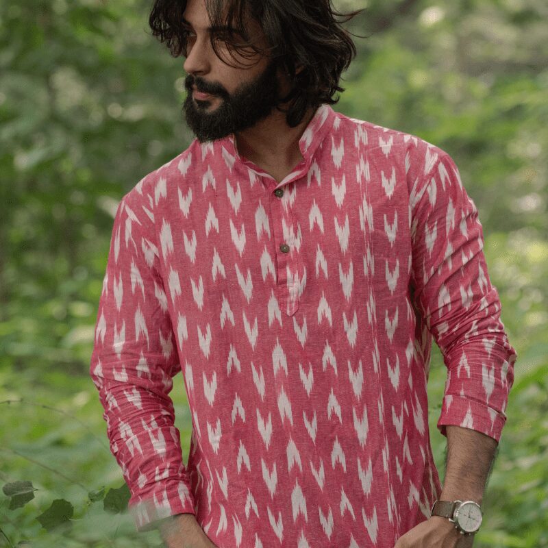 pink kurta designs