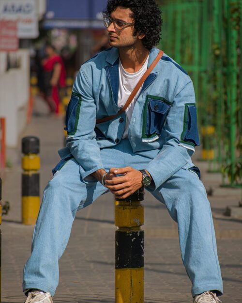 Retro style Denim clothing indian
