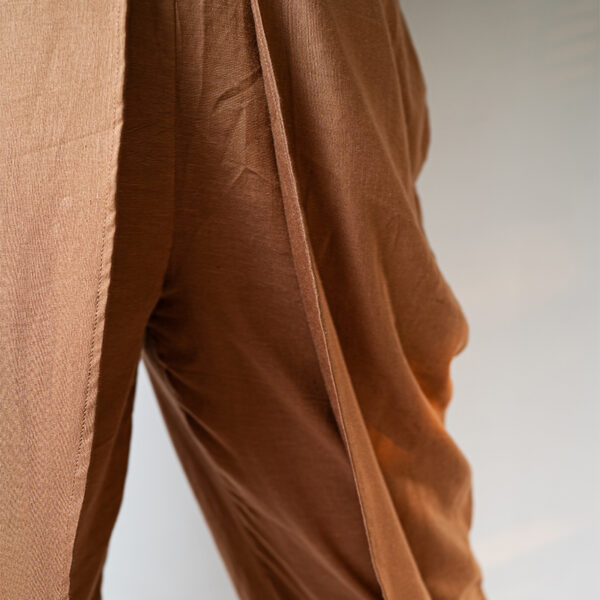 teak wood colour wrap pants