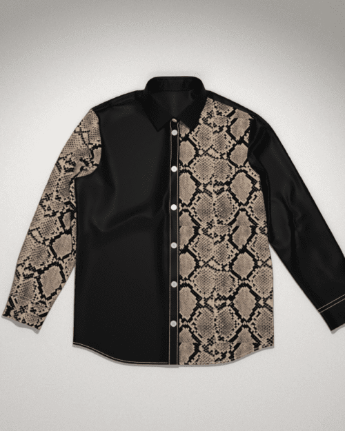 snake print shirt mens