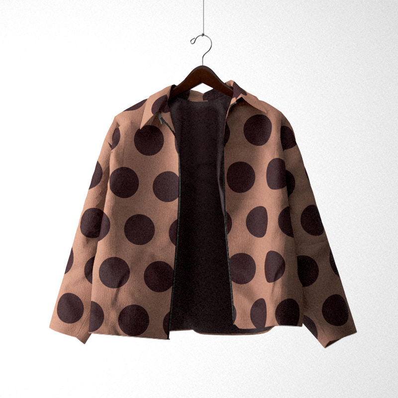 Polka Denim Jacket