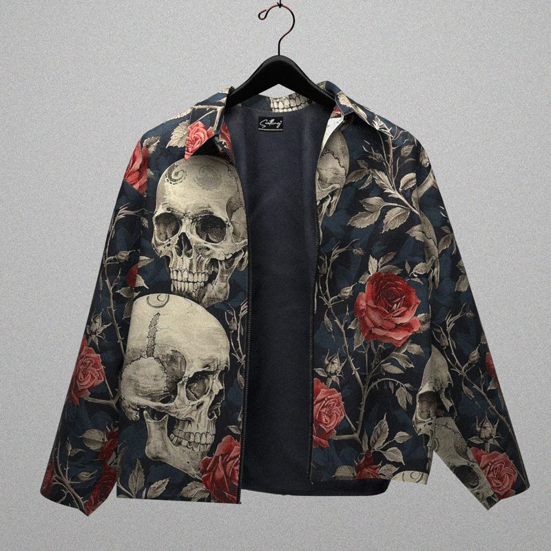 Skull Print Jacket