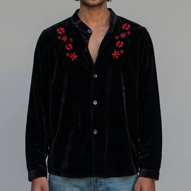 Black Velvet Shirt